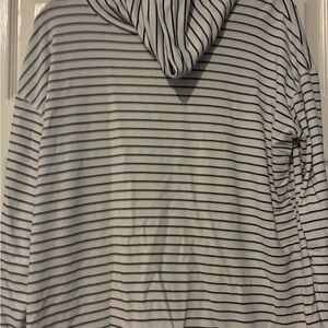 Liz Claiborne Black and White Striped Tunic